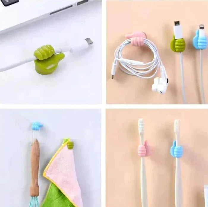 Cable Holder Silicone Self-Adhesive Residue-Free Pack of 20