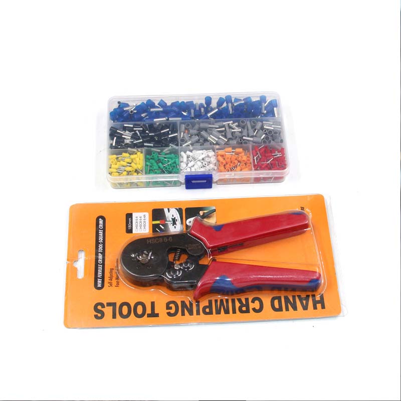 Cable Lug Kit Tinned Copper Color-Coded With Pliers