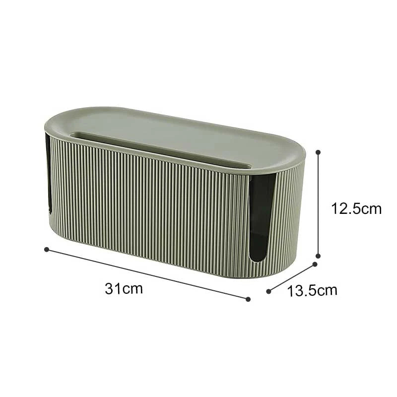 Cable Management Box Ventilated Lid & Dual Cable Slots