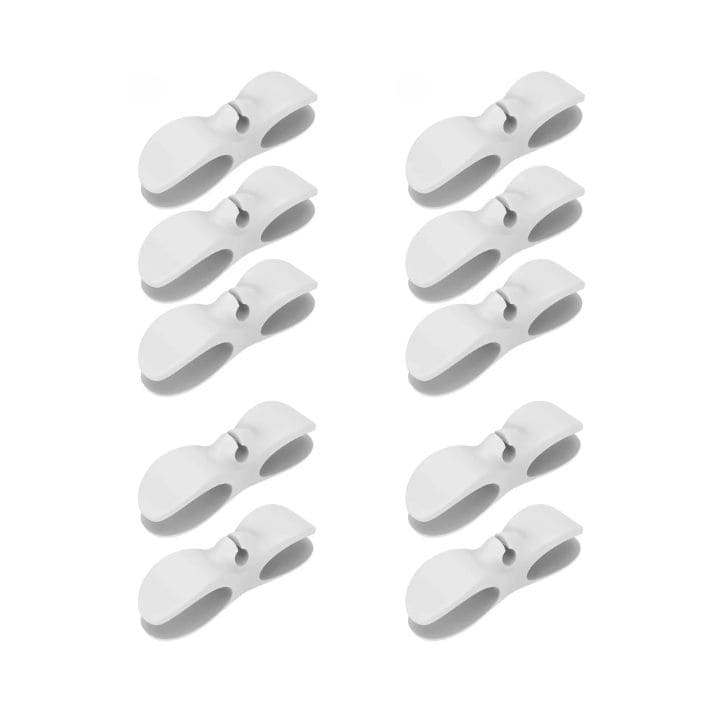 Cable Organizer Self-Adhesive Strong Hold Set of 10