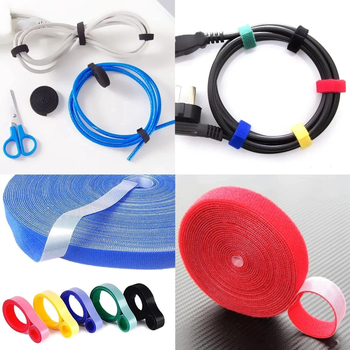 Cable Tie Roll Self-Adhesive & Reusable Nylon 5m