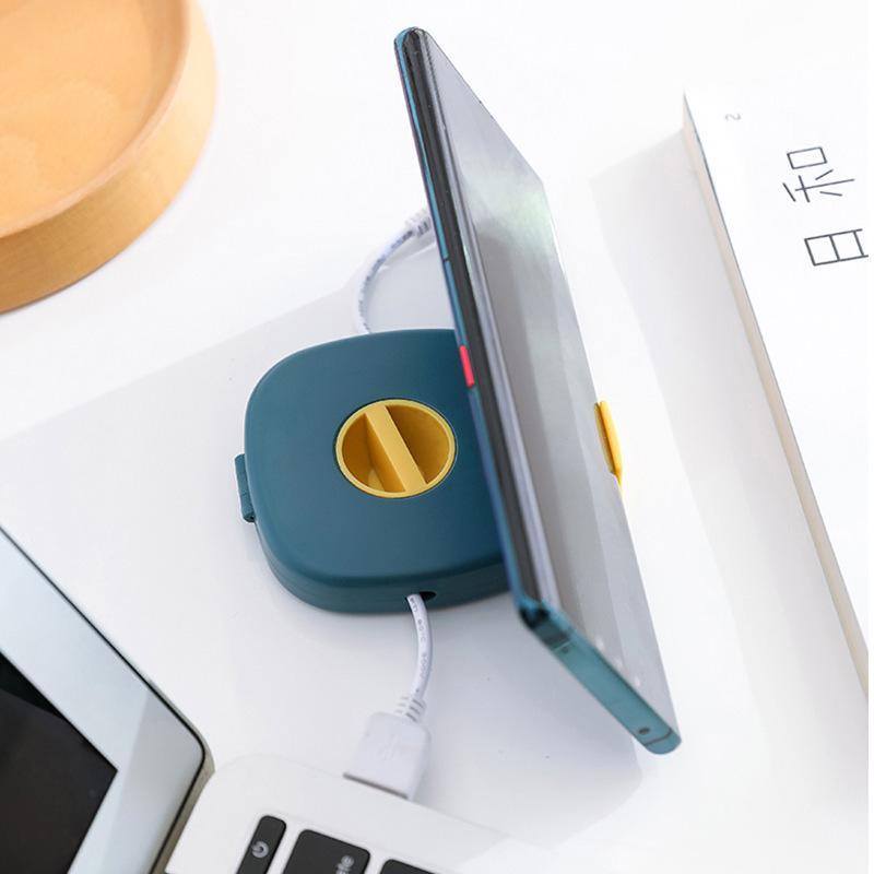 Cable Winder Tangle-Free Compact With Phone Stand