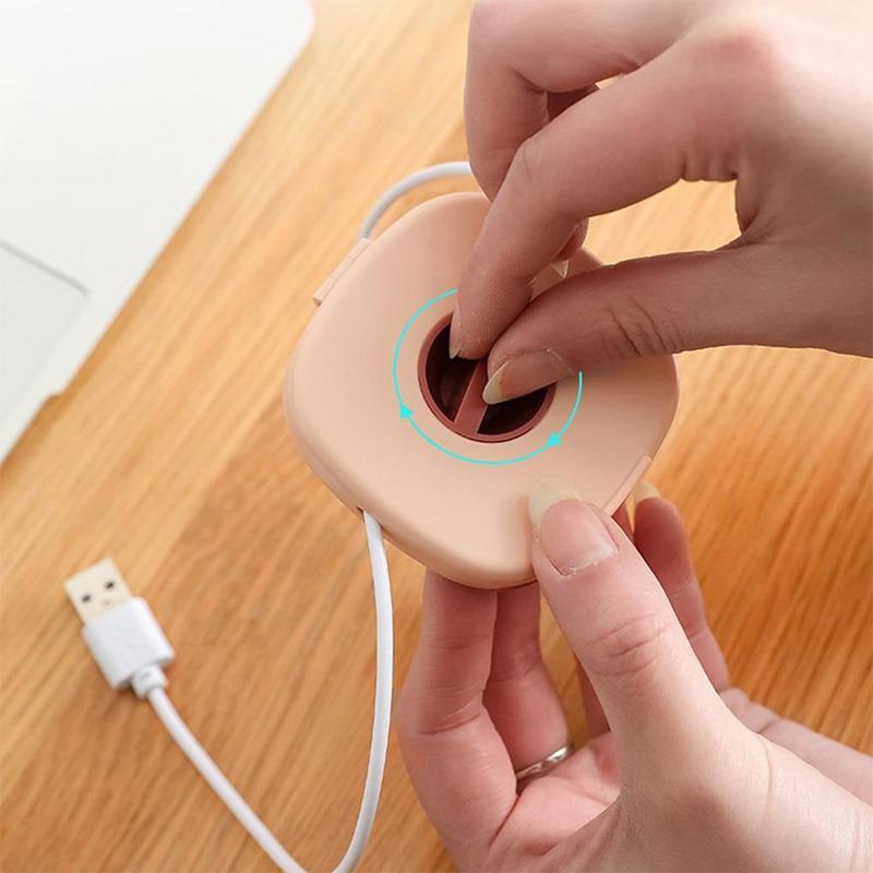 Cable Winder Tangle-Free Compact With Phone Stand