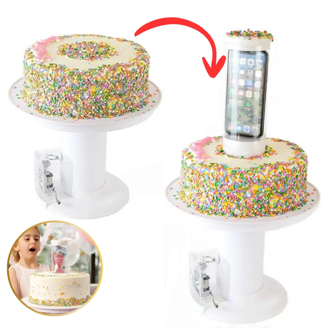 Cake Stand Hidden Pop-Out Gift Reusable & Food-Safe