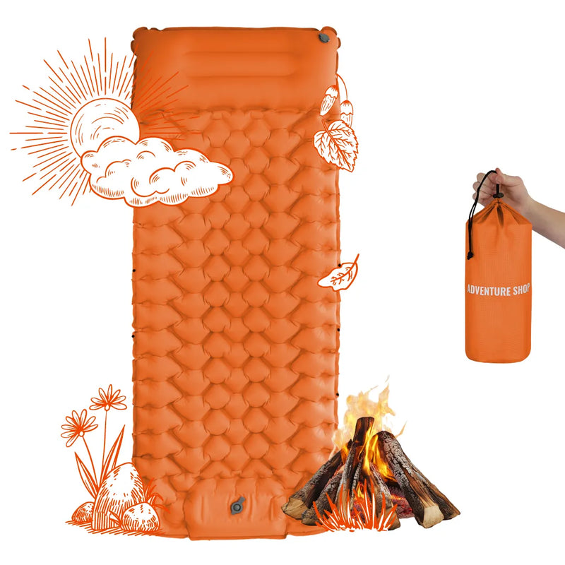 Camping Air Mattress Ultralight Integrated Pump 3.15 Inch Thick