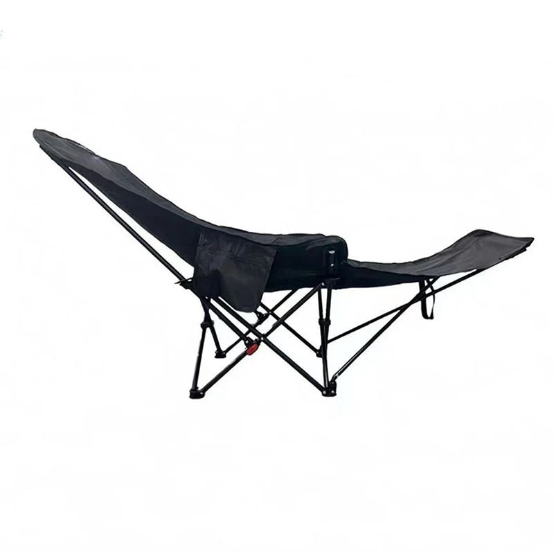 Camping Chair Foldable Integrated Footrest Carbon Steel Frame