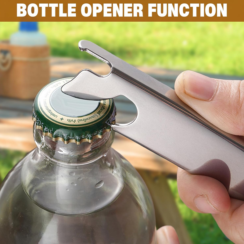 Camping Cutlery Set 4-in-1 Stainless Steel Safety Lock