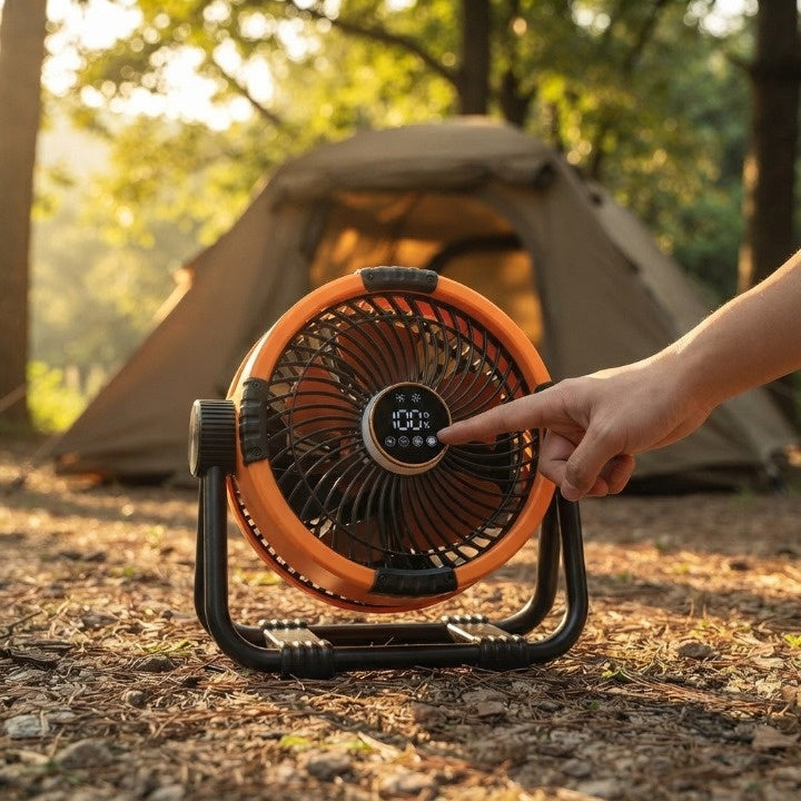 Camping Fan 20000mAh Battery Power Bank & LED Light