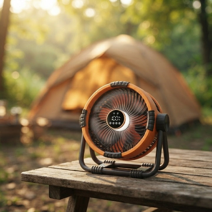 Camping Fan 20000mAh Battery Power Bank & LED Light