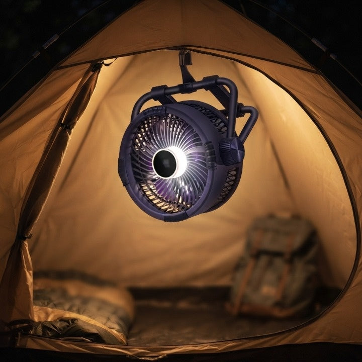 Camping Fan 20000mAh Battery Power Bank & LED Light
