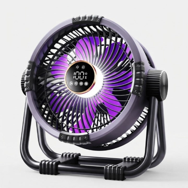 Camping Fan 20000mAh Battery Power Bank & LED Light