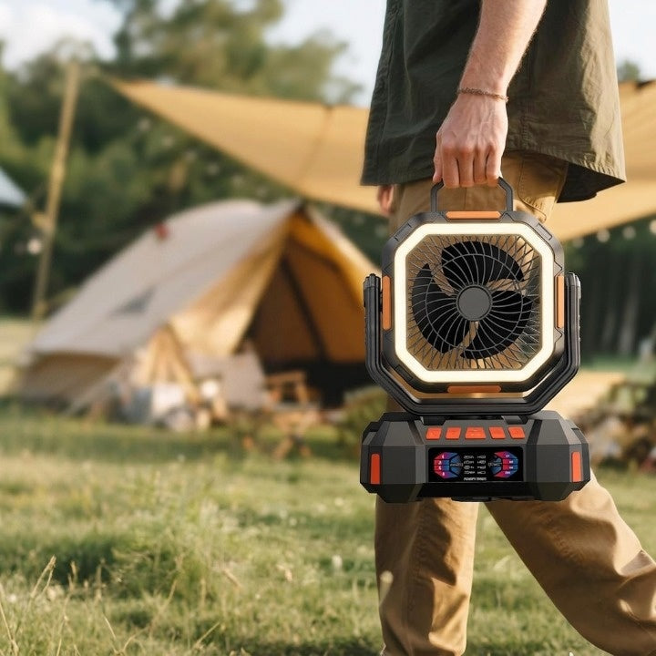 Camping Fan 40,000mAh LED Lantern & Power Bank
