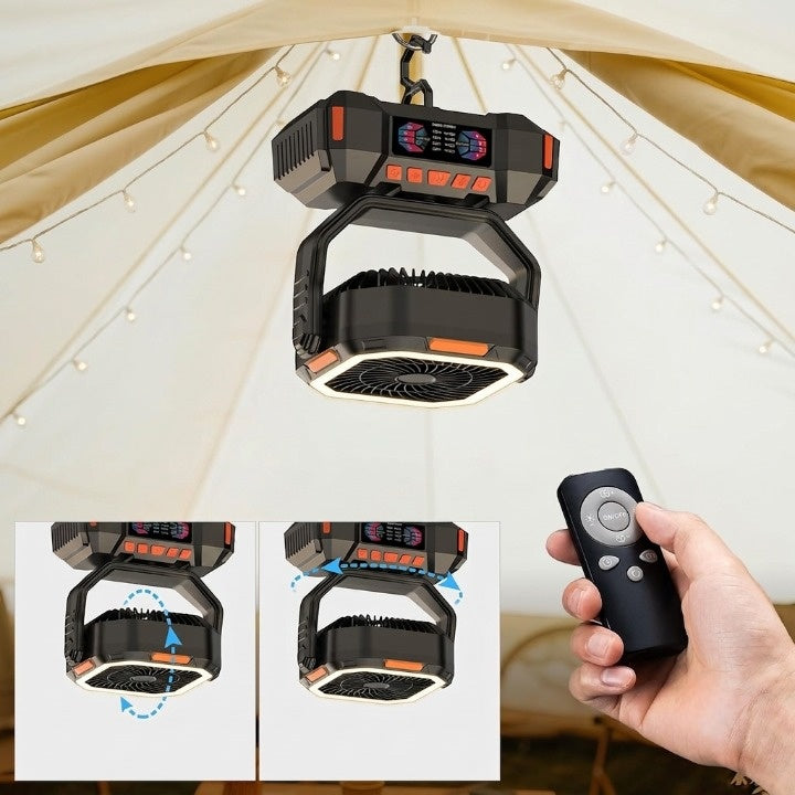 Camping Fan 40,000mAh LED Lantern & Power Bank