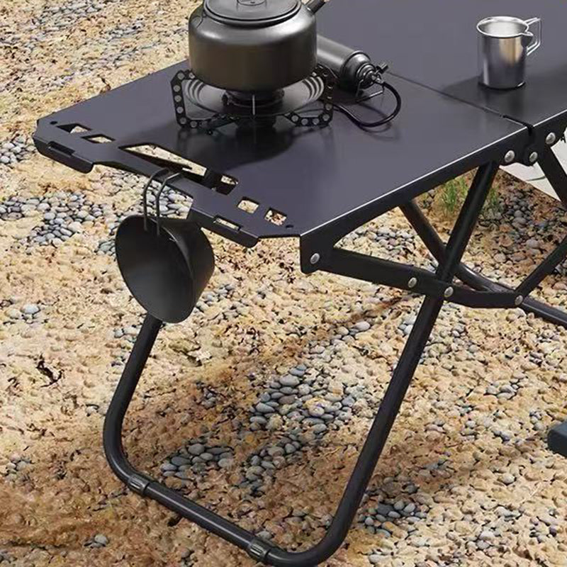 Camping Folding Table Carbon Steel Pre-Assembled & Compact