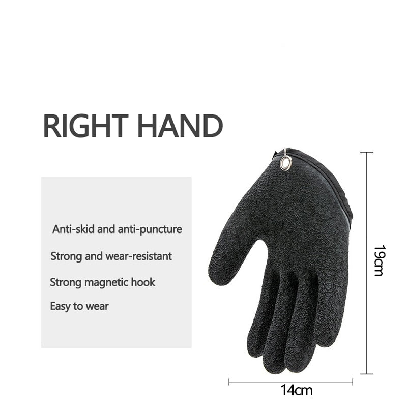 Camping Glove Non-Slip & Cut-Resistant Waterproof Magnetic Hook