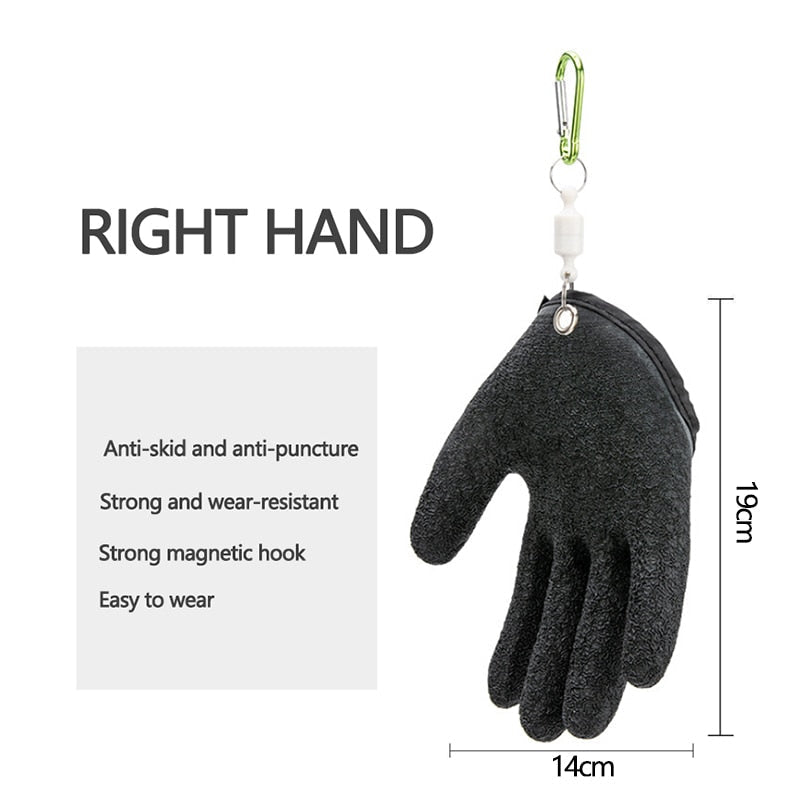 Camping Glove Non-Slip & Cut-Resistant Waterproof Magnetic Hook