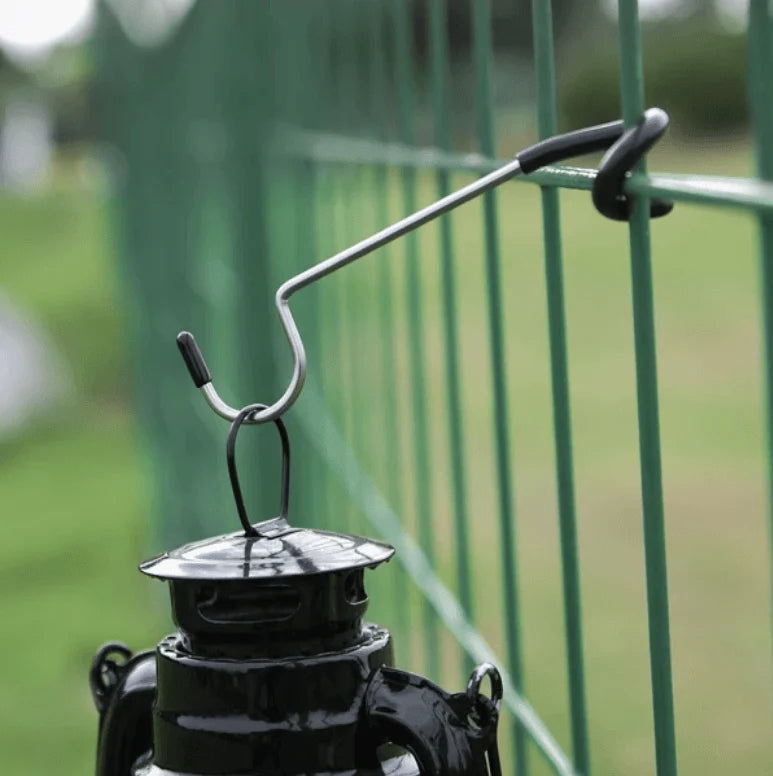 Camping Hook Corrosion-Resistant Steel Rubber-Coated Non-Slip Ends