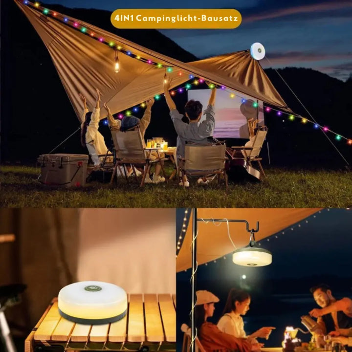 Camping Lamp 10m RGB String Lights Power Bank