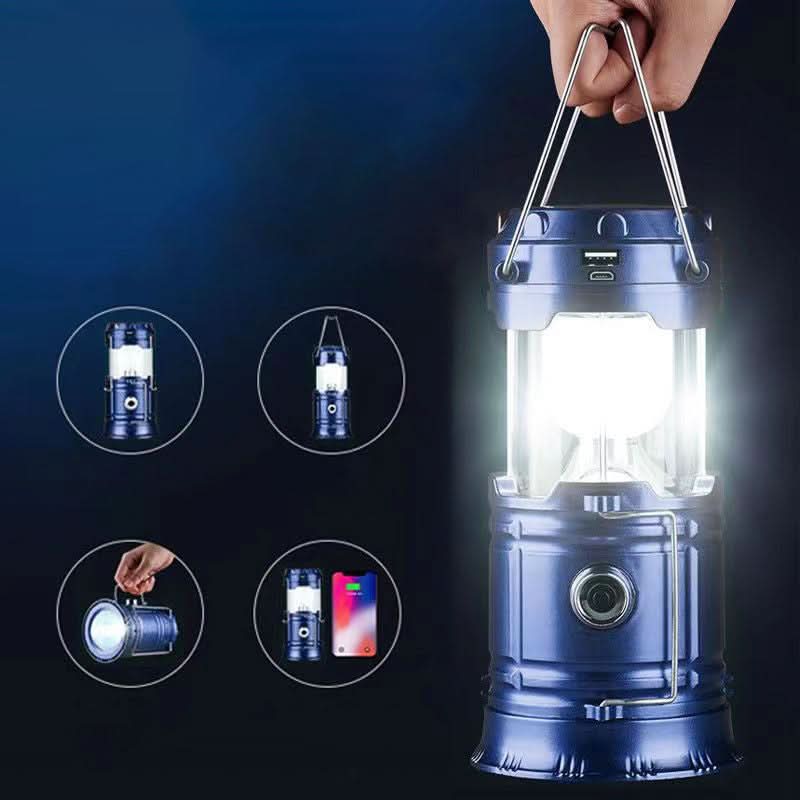 Camping Lantern Telescopic LED Solar & USB Power Bank