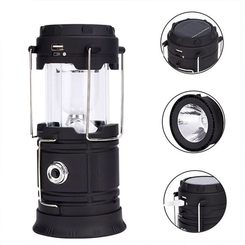 Camping Lantern Telescopic LED Solar & USB Power Bank