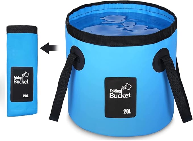 Camping Shower USB Rechargeable Foldable 20L Bucket