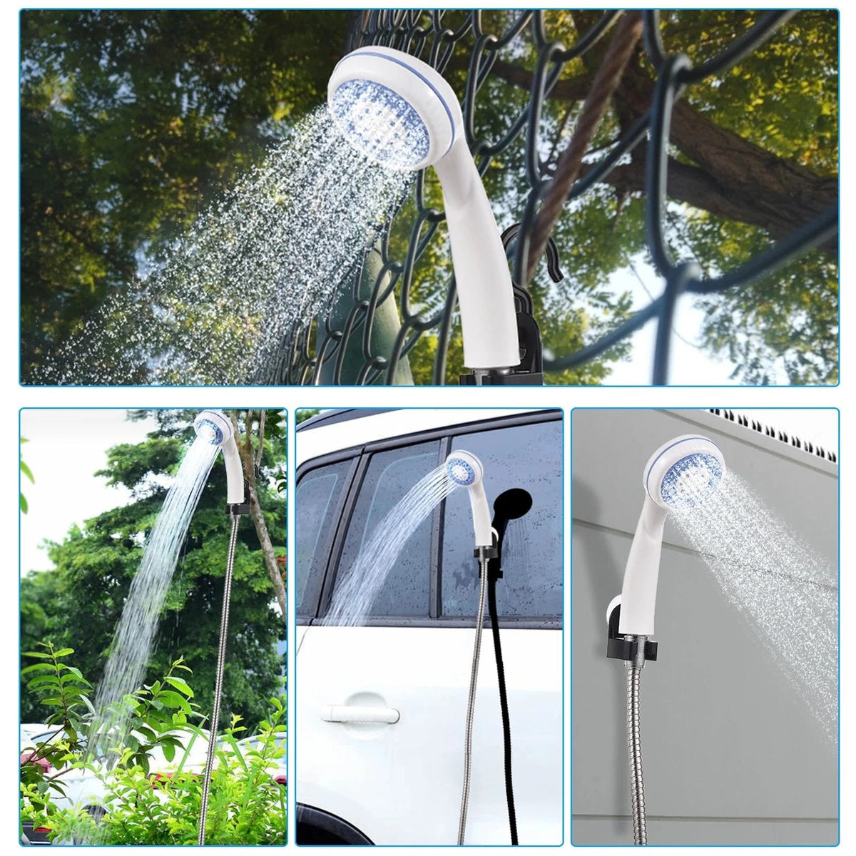 Camping Shower USB Rechargeable Foldable 20L Bucket