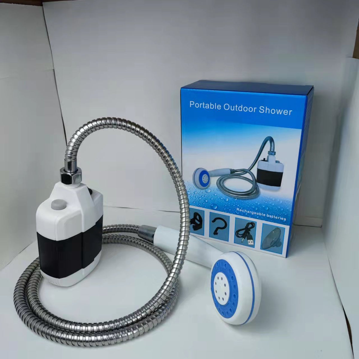 Camping Shower USB Rechargeable Powerful Flow