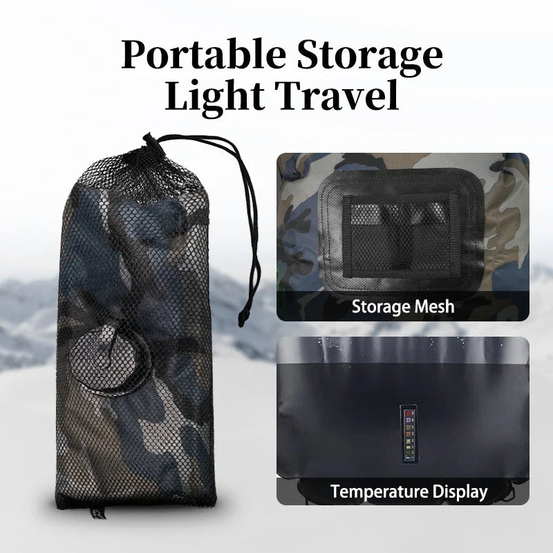 Camping Solar Shower 5.3 Gallon Detachable Hose
