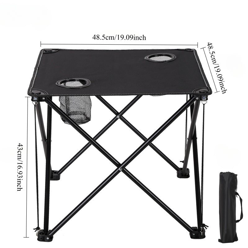 Camping Table & Chair Set Foldable Waterproof Oxford Fabric