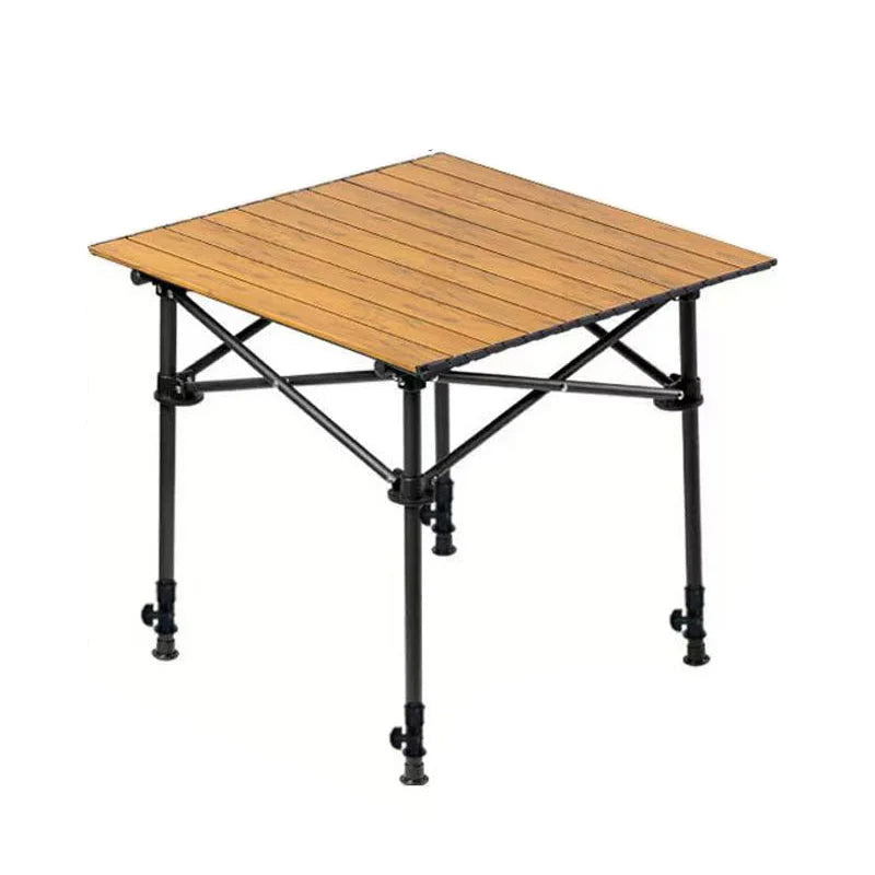 Camping Table Roll-Up Tabletop Adjustable Height