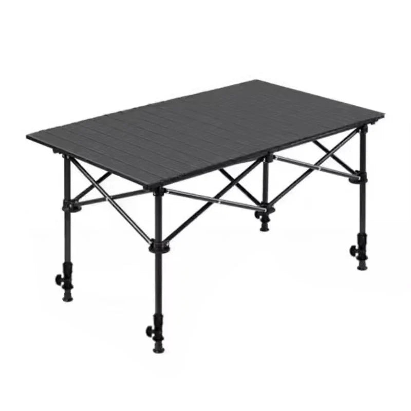 Camping Table Roll-Up Tabletop Adjustable Height