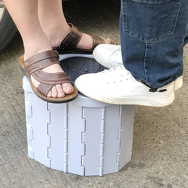 Camping Toilet Foldable Space-Saving Supports 397 Lbs