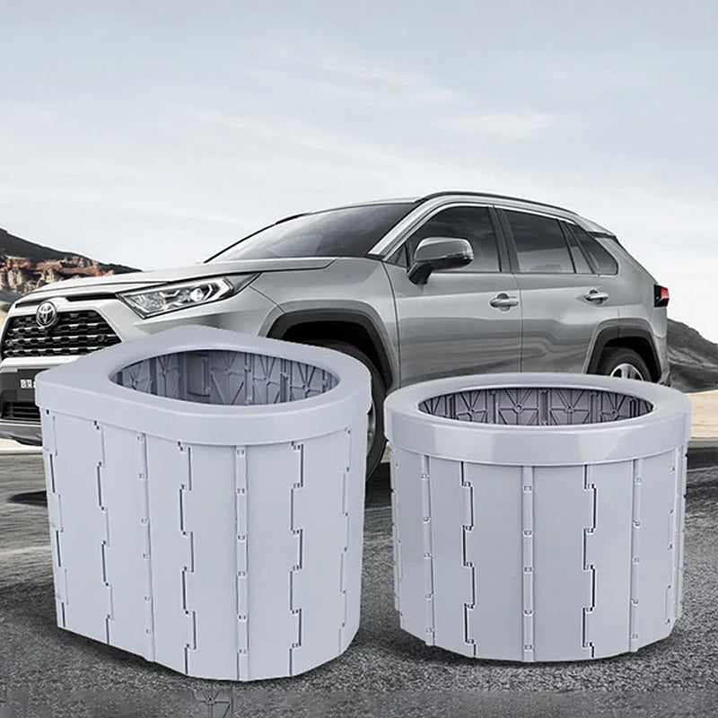Camping Toilet Foldable Space-Saving Supports 397 Lbs