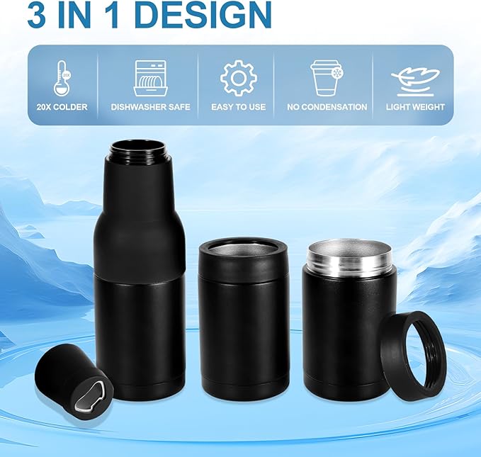 Can & Bottle Sleeve Stainless Steel Vacuum-Insulated