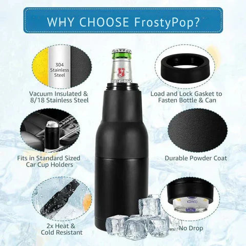 Can & Bottle Sleeve Stainless Steel Vacuum-Insulated