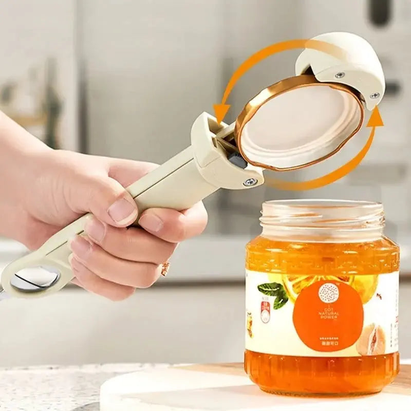 Can & Jar Opener Adjustable Grip Magnetic Back