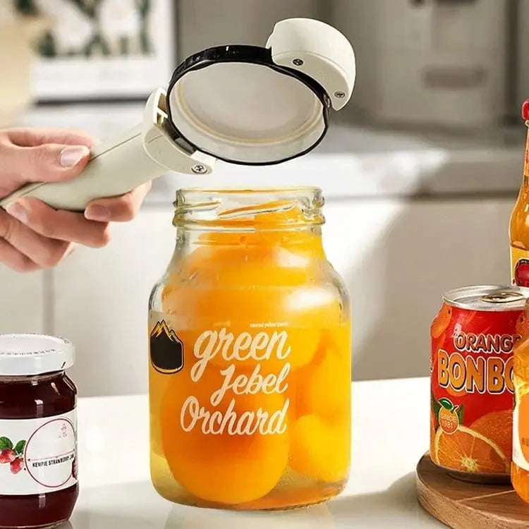 Can & Jar Opener Adjustable Grip Magnetic Back