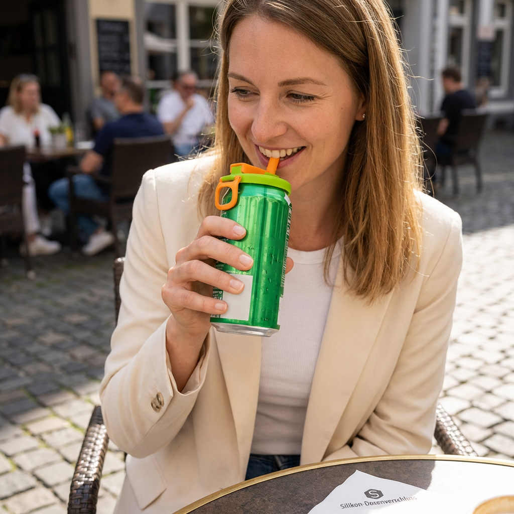 Can Lid Silicone Leak-Proof Integrated Straw