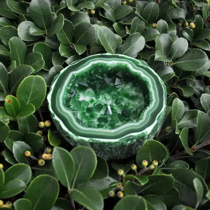 Candle Geode Design Natural Wax Blend & Long Burn