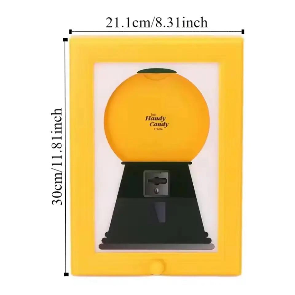 Candy Dispenser Wall-Mount Vintage Frame Rotary Knob