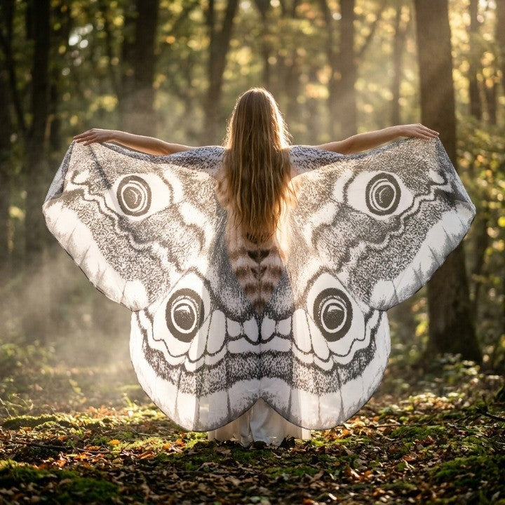 Cape Moth Wing Lightweight Chiffon One Size