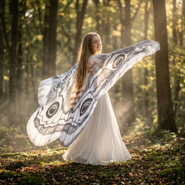 Cape Moth Wing Lightweight Chiffon One Size