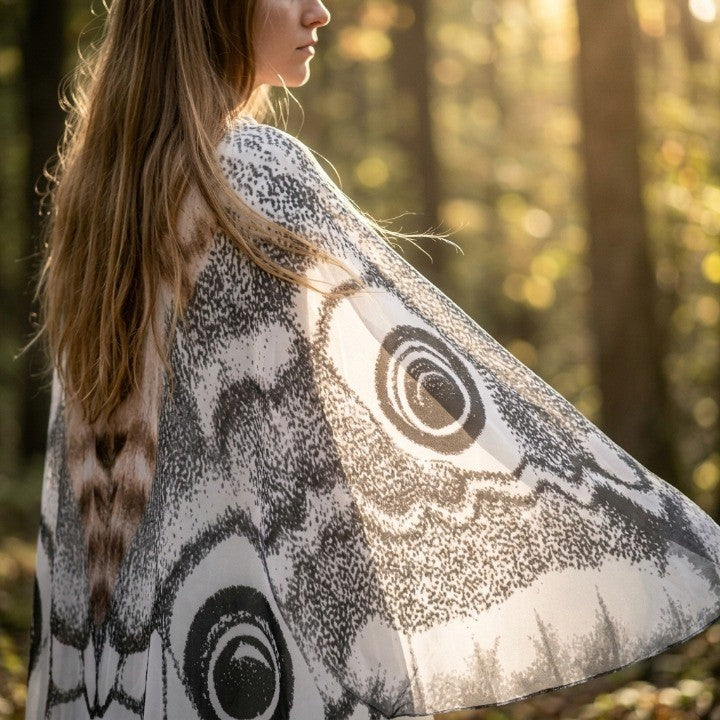Cape Moth Wing Lightweight Chiffon One Size