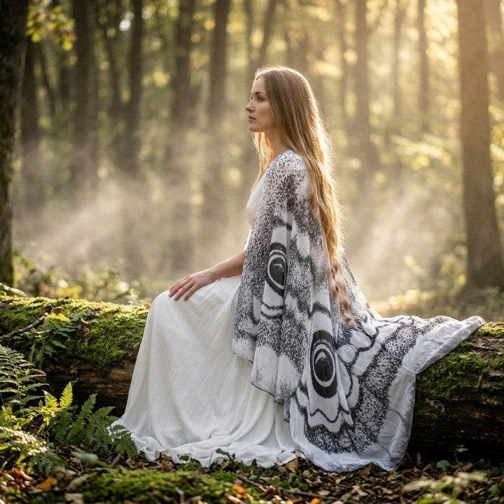 Cape Moth Wing Lightweight Chiffon One Size