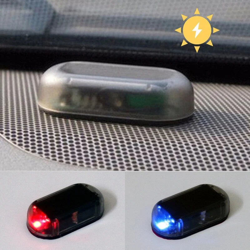 Car Alarm Light Solar-Powered Flashing LED USB Backup