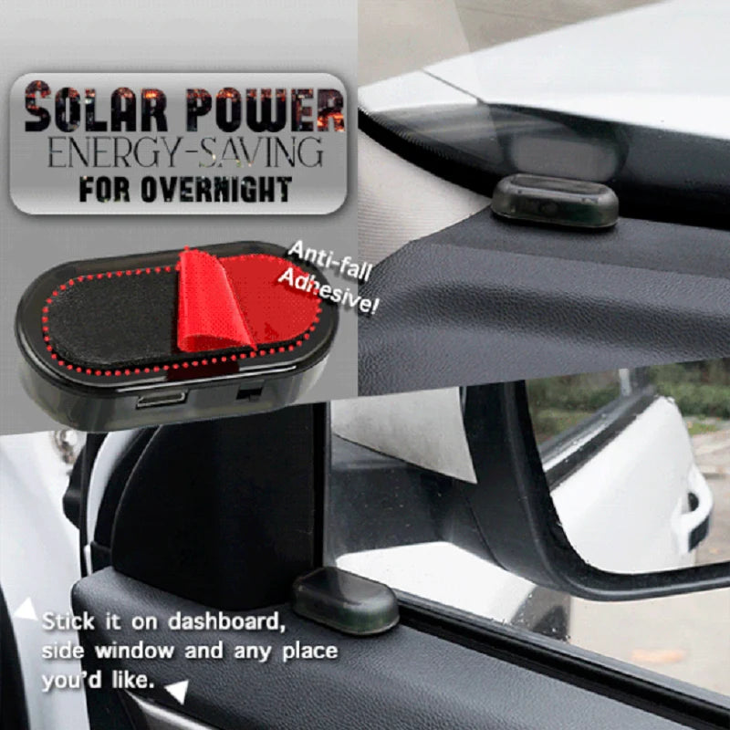 Car Alarm Light Solar-Powered Flashing LED USB Backup