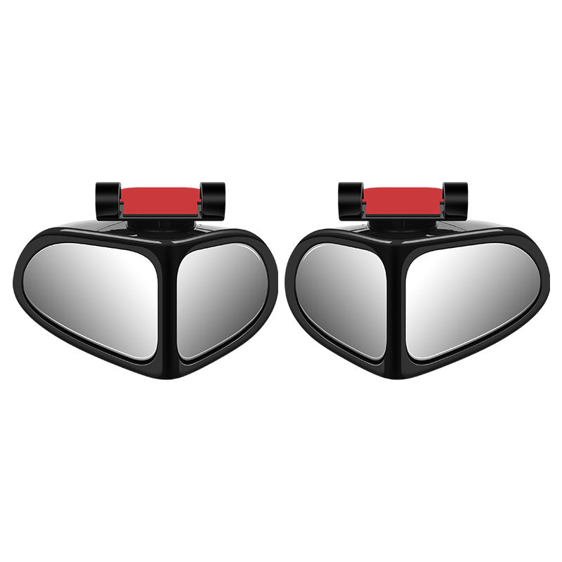 Car Auxiliary Mirror Dual-View HD Glass Weatherproof Mount