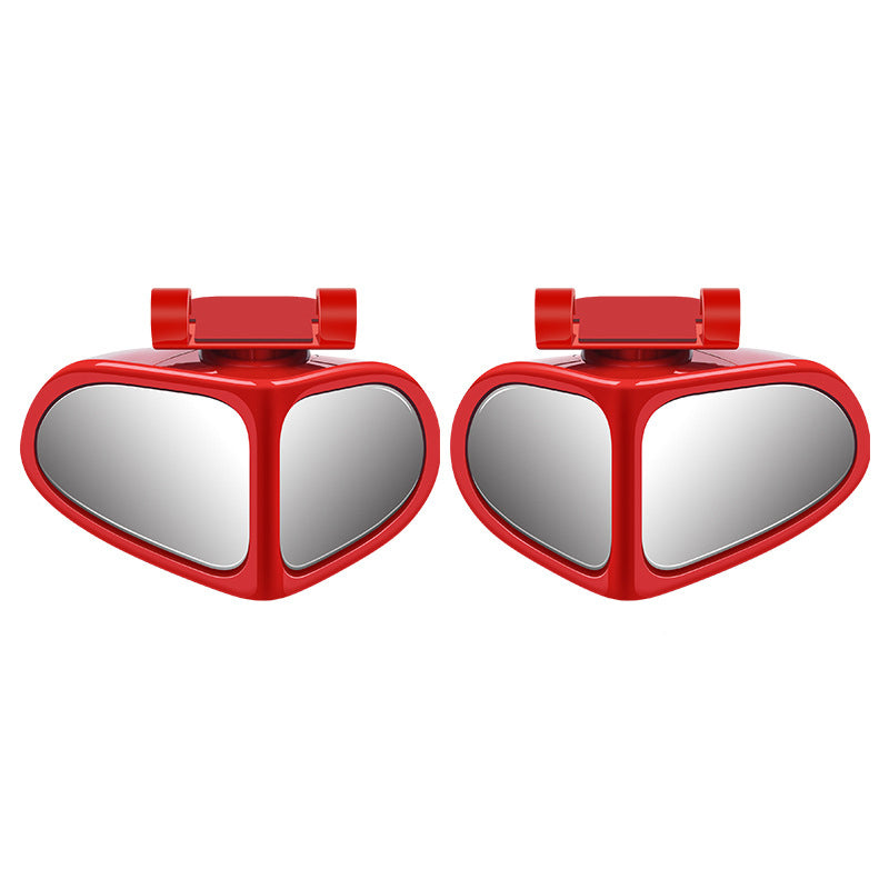 Car Auxiliary Mirror Dual-View HD Glass Weatherproof Mount