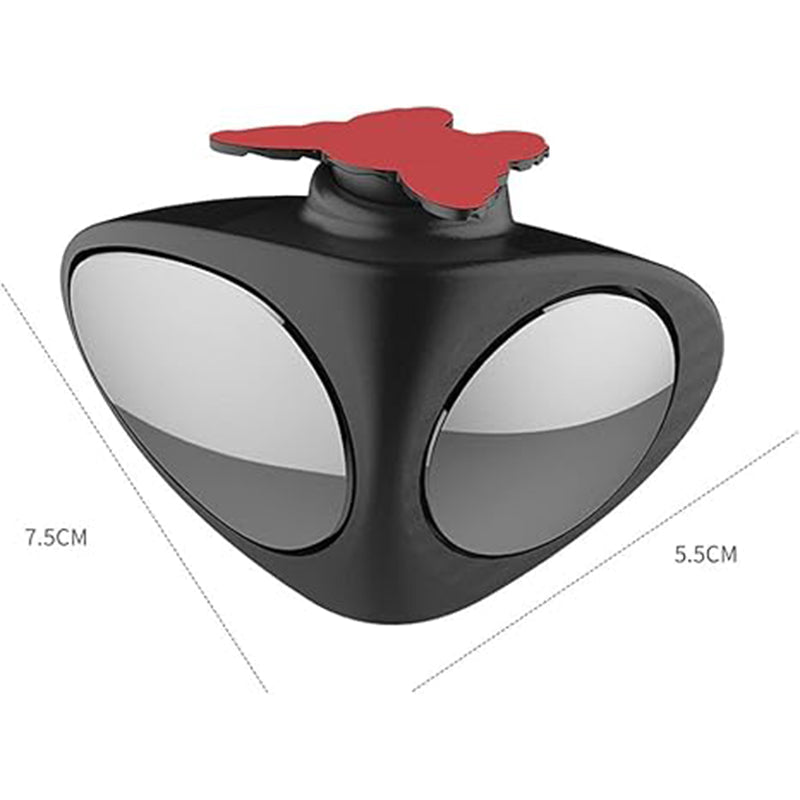 Car Auxiliary Mirror Dual-View HD Glass Weatherproof Mount