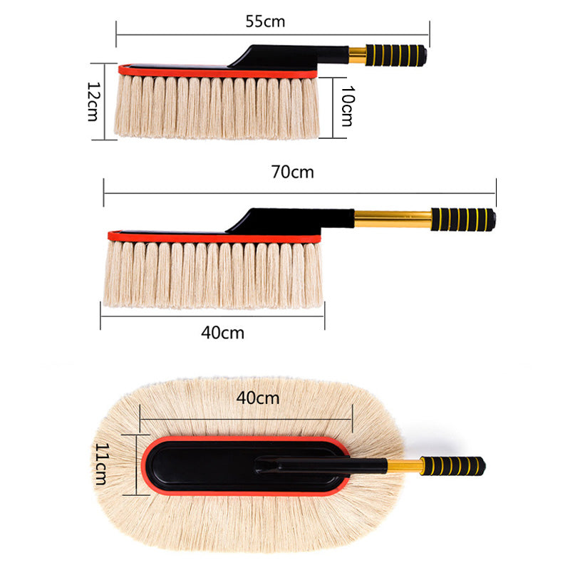 Car Cleaning Brush Extendable Handle Microfiber & Soft Bristle
